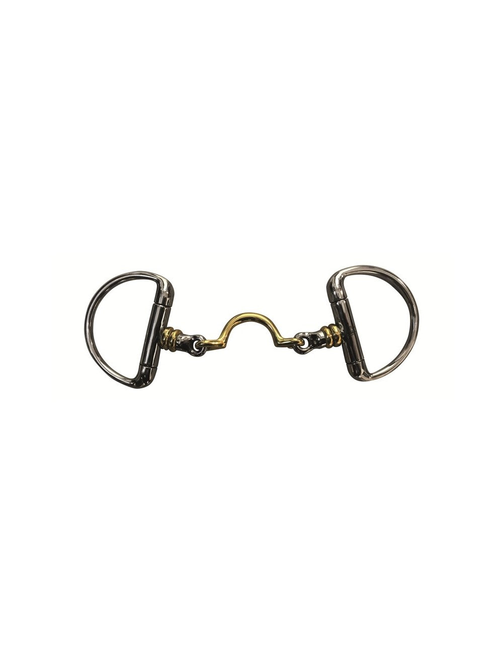 Jump'In High Port Loose French Mouth Eggbutt Bit w/ Rollers
