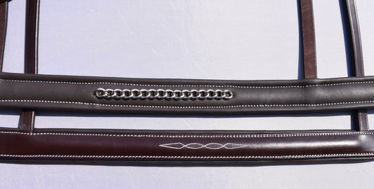 Red Barn Square Raised Chain Noseband