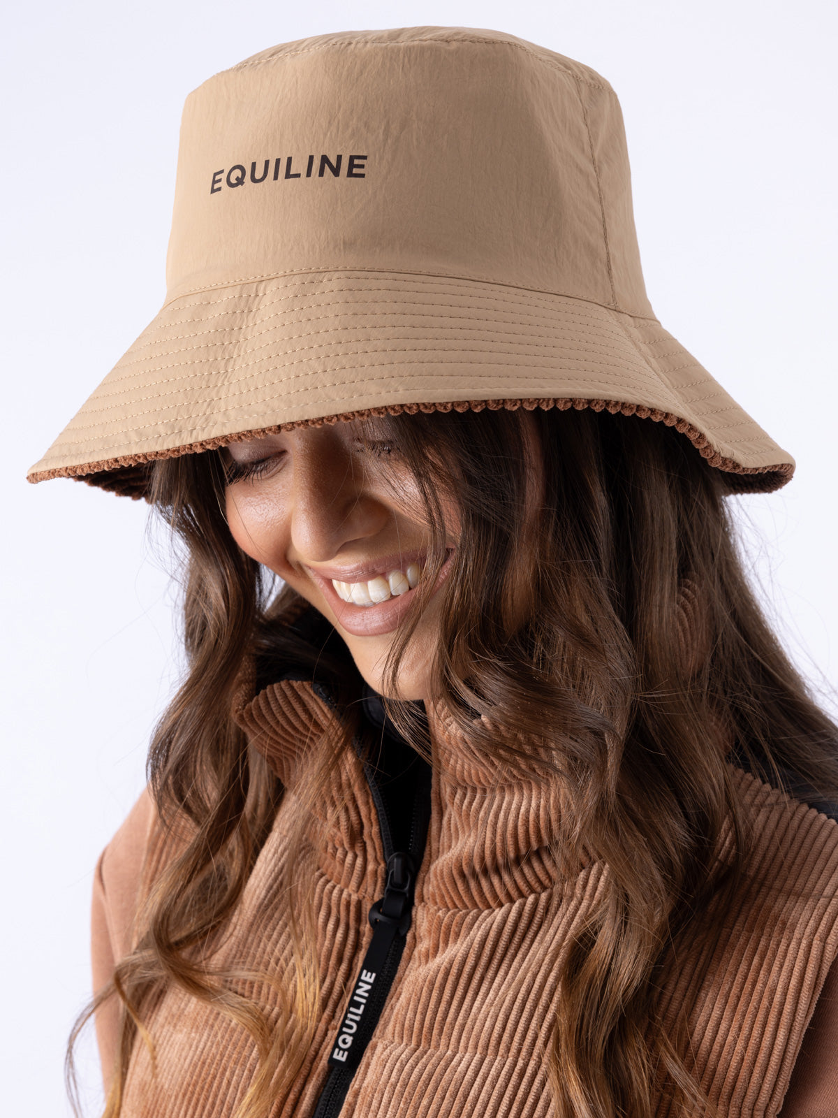 Equiline EqRev Reversible Corduroy and Nylon Hat