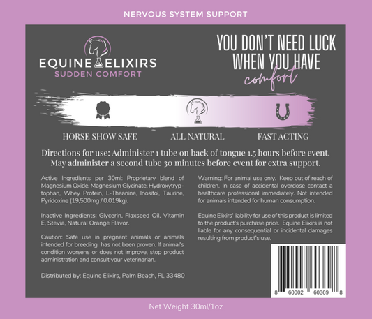 Equine Elixirs Sudden Comfort